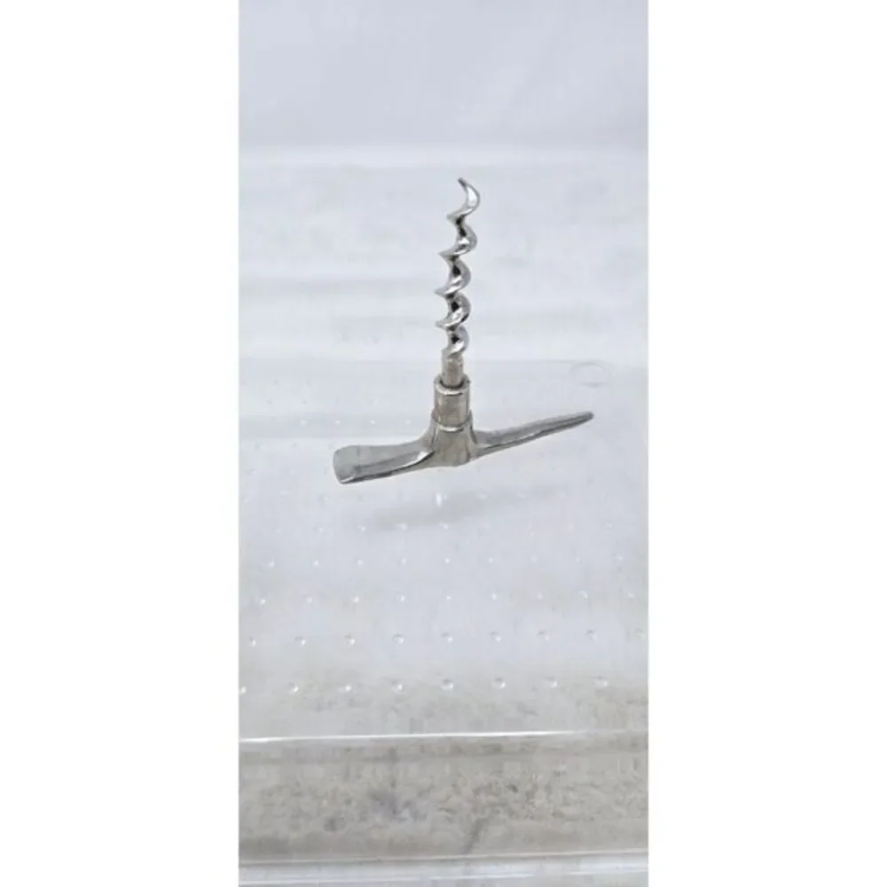 Vintage Marked‎ Eberle Brass Miners Pick Bottle Opener & Corkscrew Bartender